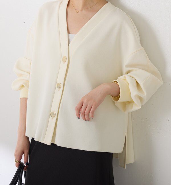  「《WEB限定/気温調整に◎》メタル釦ジョーゼットカーディガン」|Tシャツ・カットソー|