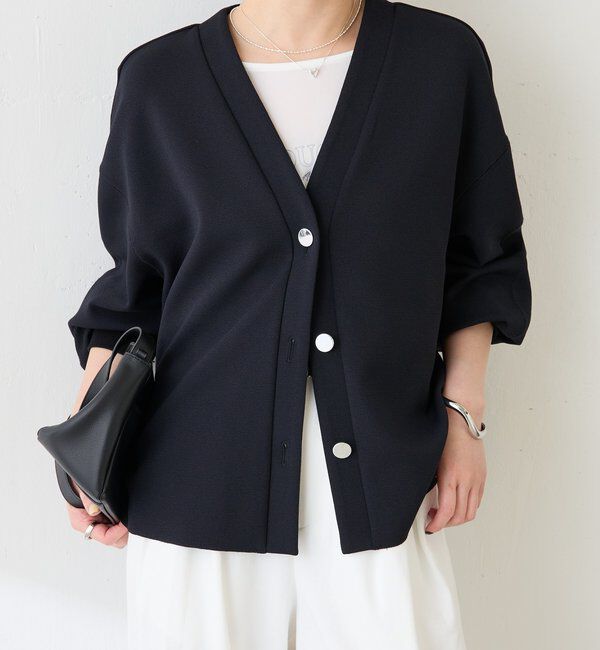  「《WEB限定/気温調整に◎》メタル釦ジョーゼットカーディガン」|Tシャツ・カットソー|