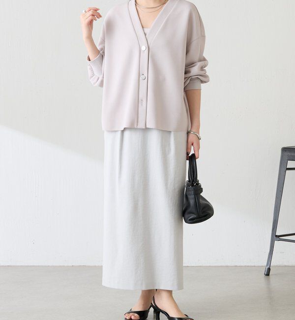  「《WEB限定/気温調整に◎》メタル釦ジョーゼットカーディガン」|Tシャツ・カットソー|