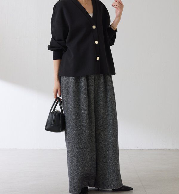  「《WEB限定/気温調整に◎》メタル釦ジョーゼットカーディガン」|Tシャツ・カットソー|