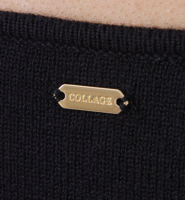  「ニットドッキングフレアワンピース」|ワンピース|