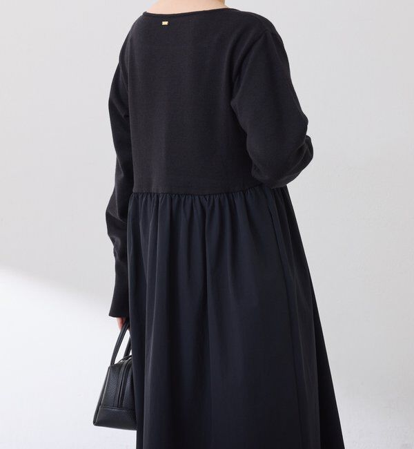  「ニットドッキングフレアワンピース」|ワンピース|