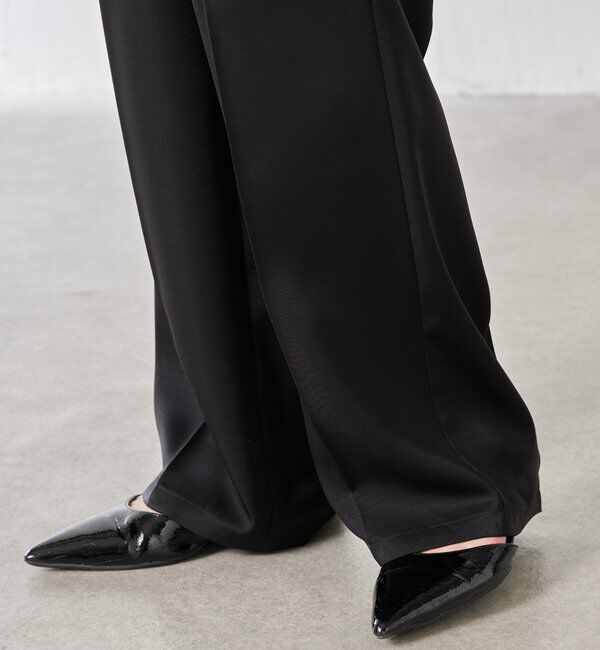  「【セットアイテム】サテンレースレイヤードパンツ/レイヤード」|チノ|