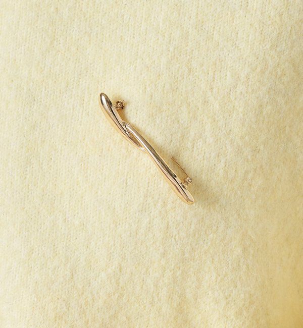  「【PAPILLONNER/パピヨネ】ニュアンスラインブローチ」|リング|ゴールド