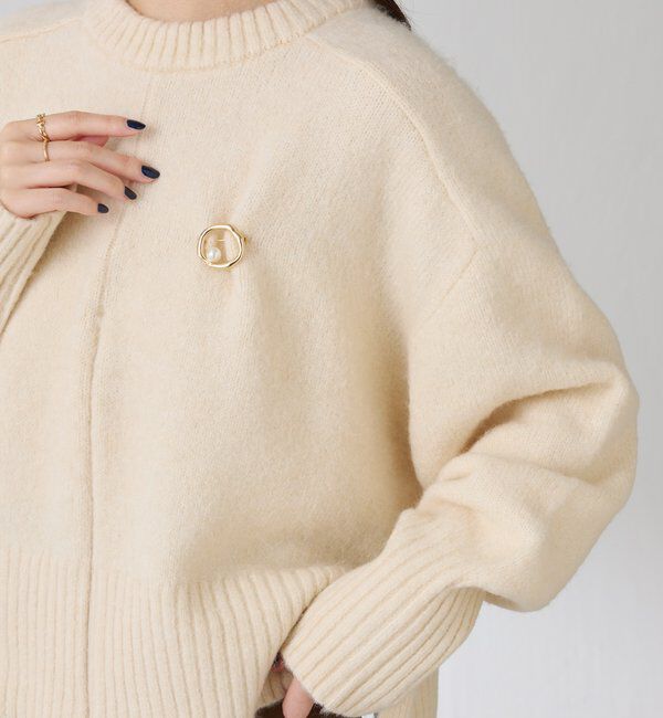  「【PAPILLONNER/パピヨネ】ラウンドパールブローチ」|リング|