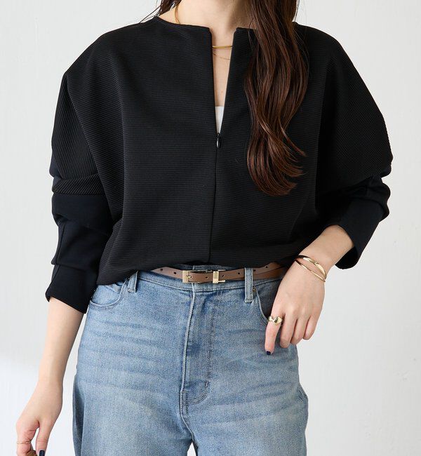  「リップルコンビダンボールプルオーバー」|Tシャツ・カットソー|