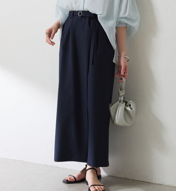  「ウールライクベルテッドスカート」|スカート|