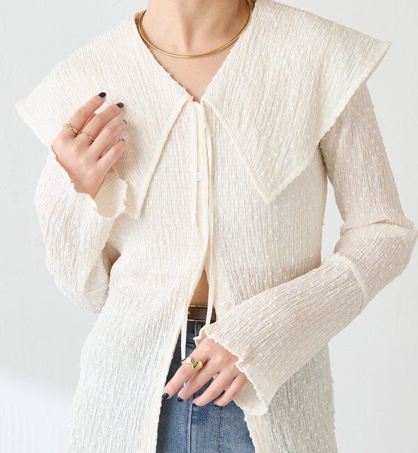  「ビッグカラーカーディガン」|Tシャツ・カットソー|