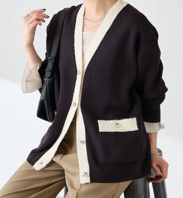  「ハーフミラノニットカーディガン」|ニット・セーター|