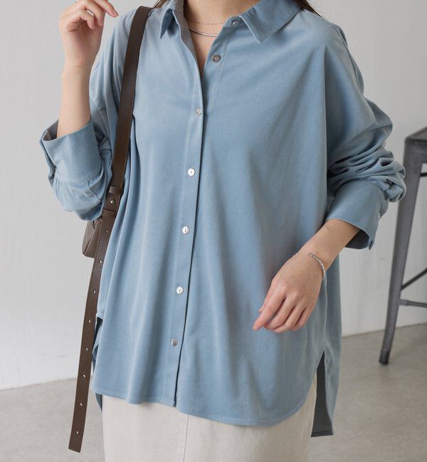  「メタルボタンコーデュロイシャツ」|シャツ・ブラウス|