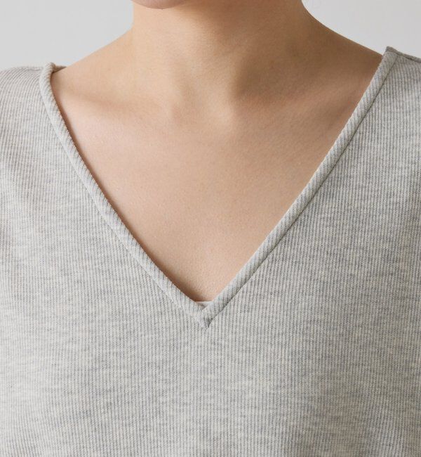  「Qanos 襟付きフリルロンT」|Tシャツ・カットソー|