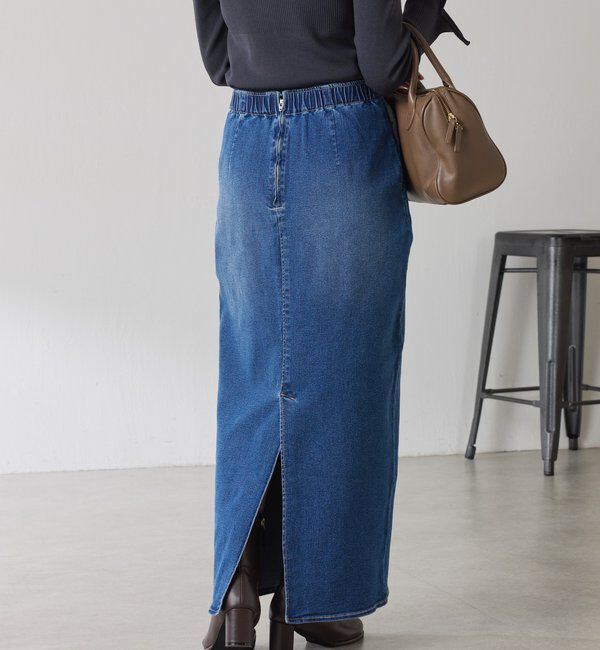  「Iラインデニムスカート」|スカート|