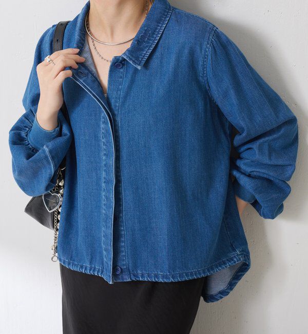  「Q.anos 2WAYデニムシャツ」|シャツ・ブラウス|