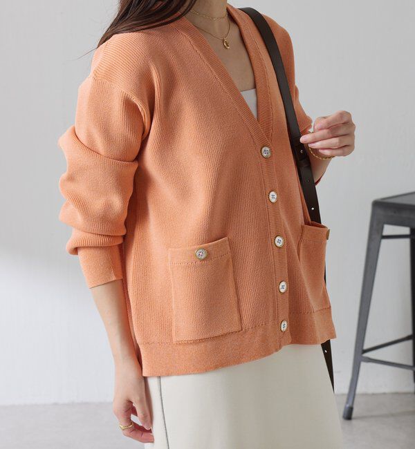  「ツヤボタンカーディガン」|ニット・セーター|