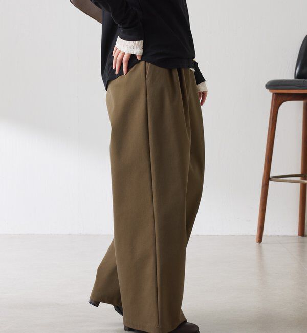  「タックワイドチノパンツ」|チノ|
