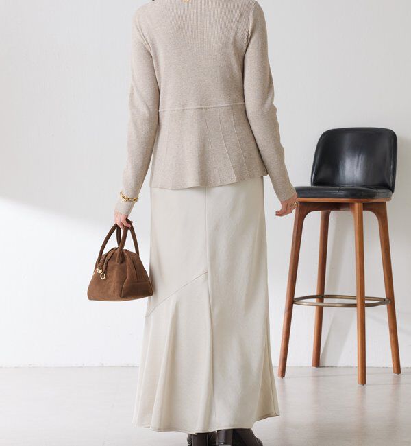  「リブペプラムカーディガン」|ニット・セーター|