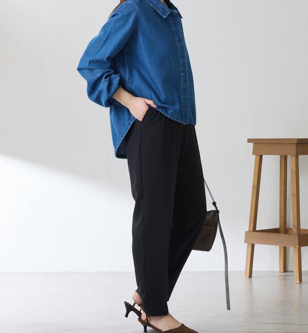  「ジャージスリムテーパードパンツ/セレモニー」|チノ|