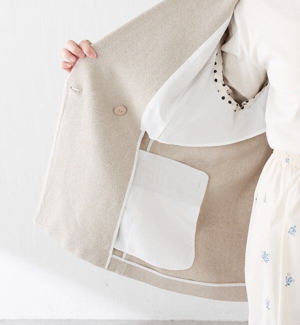  「コットンリネンオーバーダブルジャケット」|ベスト・ジレ|