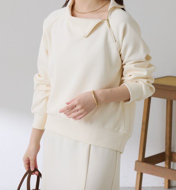  「アシメハーフジップセットアップ」|ワンピース|