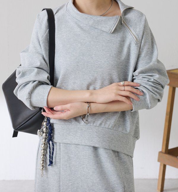  「アシメハーフジップセットアップ」|ワンピース|