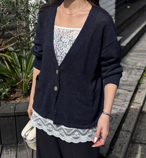  「コットン混カーディガン」|ニット・セーター|