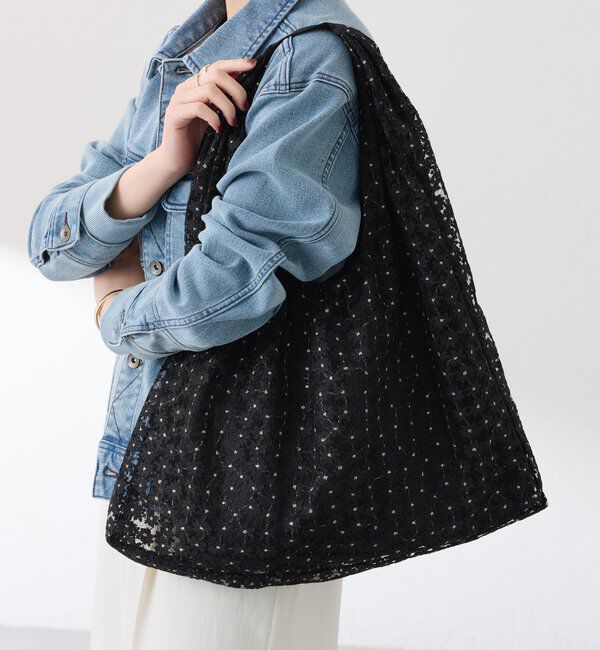  「【PAPILLONNER/パピヨネ】チュールトライアングルバッグ」|トートバッグ|