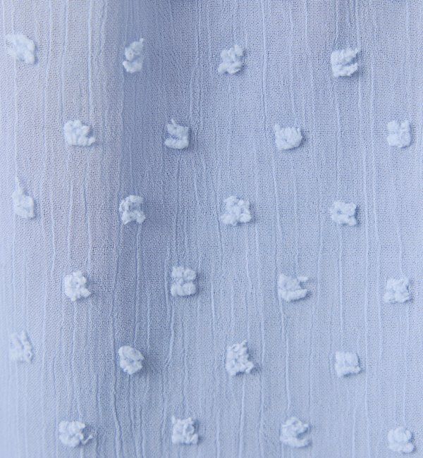  「楊柳ドットジャガードボウタイブラウス」|シャツ・ブラウス|