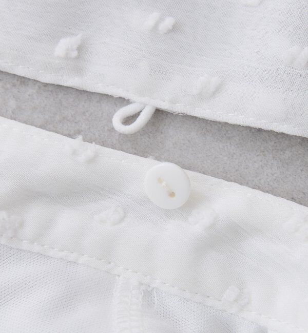  「楊柳ドットジャガードボウタイブラウス」|シャツ・ブラウス|