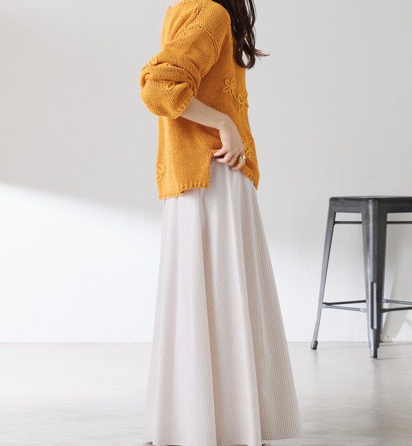  「パネルストライプスカート」|スカート|