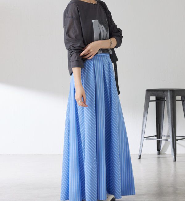  「パネルストライプスカート」|スカート|