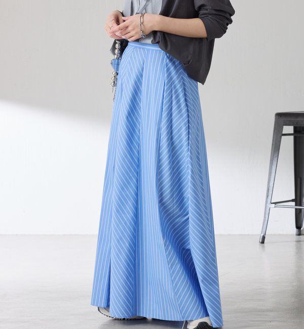  「パネルストライプスカート」|スカート|