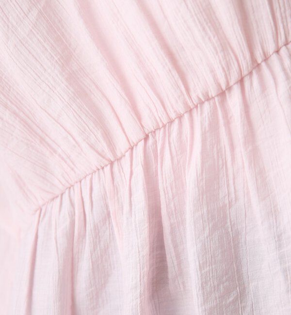  「《1枚で着映える》ギャザー切替シャツカーディガン」|シャツ・ブラウス|