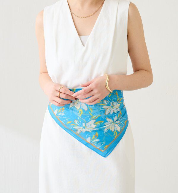  「【PAPILLONNER/パピヨネ】フラワープリントスカーフ」|その他|