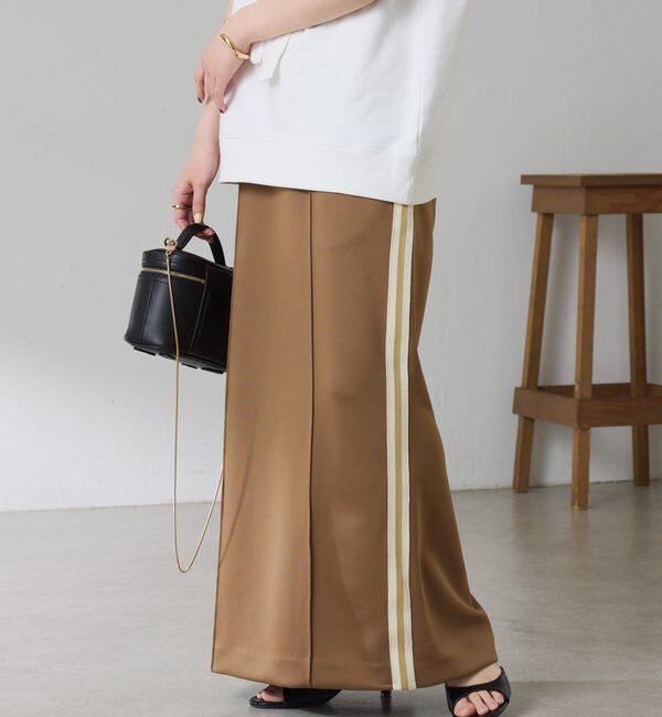  「トラックタイトスカート」|スカート|ベージュ