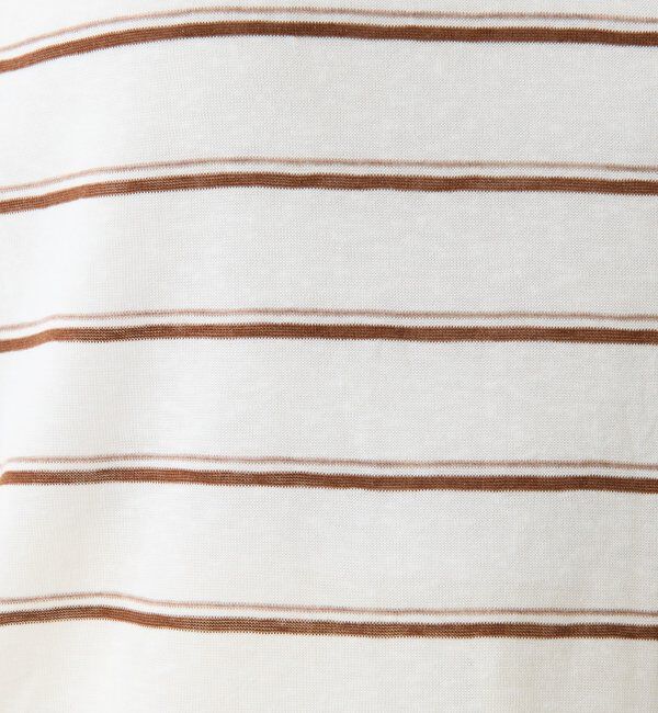  「シアーボーダーナンバーロゴノースリーブ」|Tシャツ・カットソー|