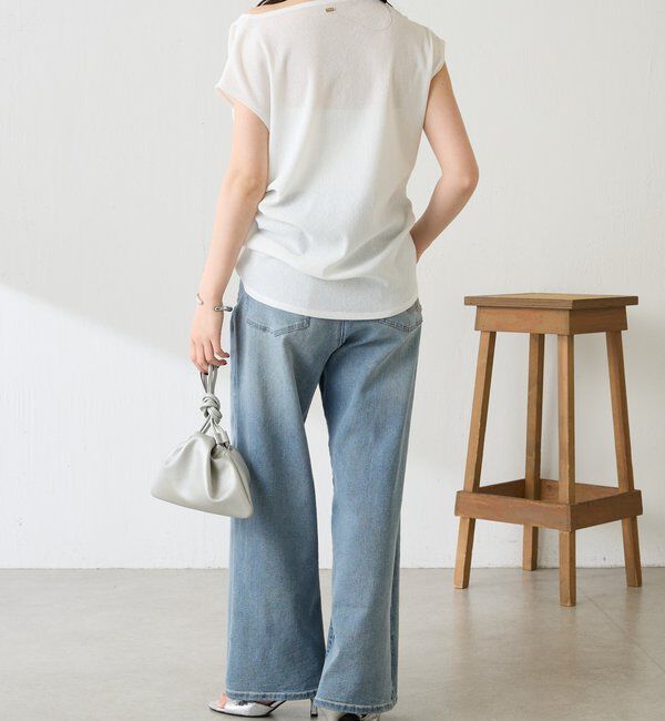  「【上品見えカットソー/シアー】アシメタックフレンチカットソー」|Tシャツ・カットソー|