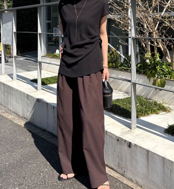  「【上品見えカットソー/シアー】アシメタックフレンチカットソー」|Tシャツ・カットソー|