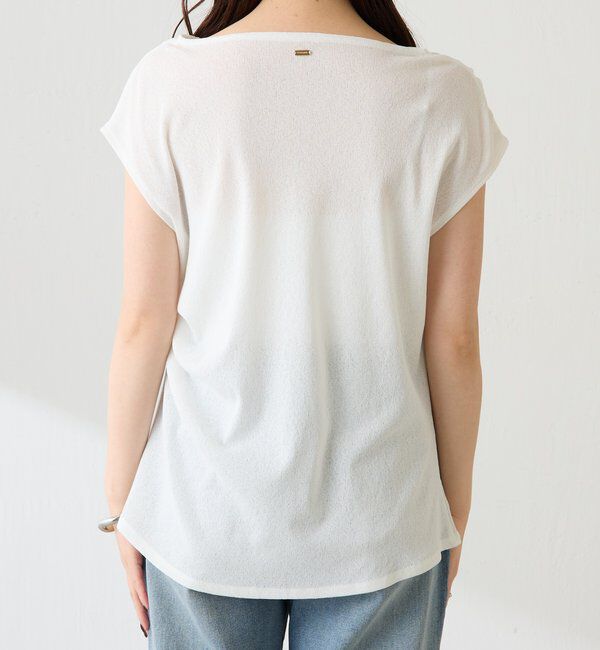  「【上品見えカットソー/シアー】アシメタックフレンチカットソー」|Tシャツ・カットソー|