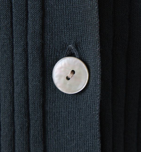  「ドライコットンワイドリブカーディガン」|ニット・セーター|