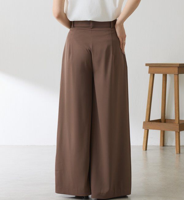  「《再入荷決定！SNSで人気》【Nuel/ヌエル】 2WAYハイウエストパンツ」|チノ|