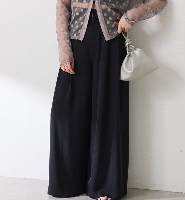  「《再入荷決定！SNSで人気》【Nuel/ヌエル】 2WAYハイウエストパンツ」|チノ|