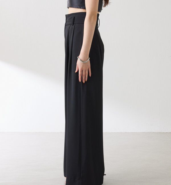  「《再入荷決定！SNSで人気》【Nuel/ヌエル】 2WAYハイウエストパンツ」|チノ|