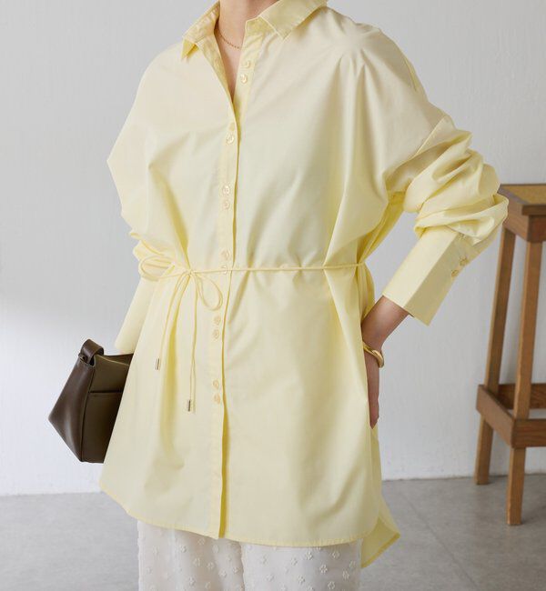 「【Nuel/ヌエル】 3WAYオーバーシャツ」|シャツ・ブラウス|イエロー