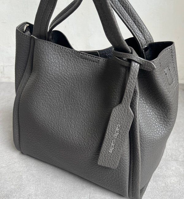  「【ベストセラーアイテム】ミニショルダー付ソフトレザー調ミニバッグ」|トートバッグ|