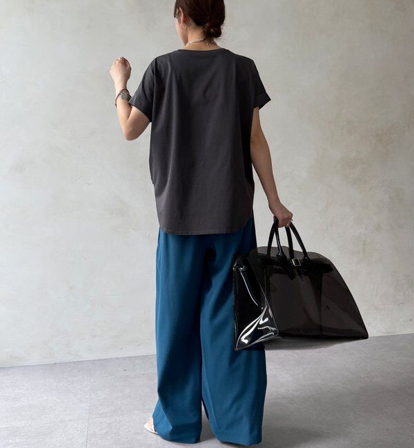  「【累計販売数3万枚突破/21色4サイズ展開！】タックワイドパンツ」|チノ|