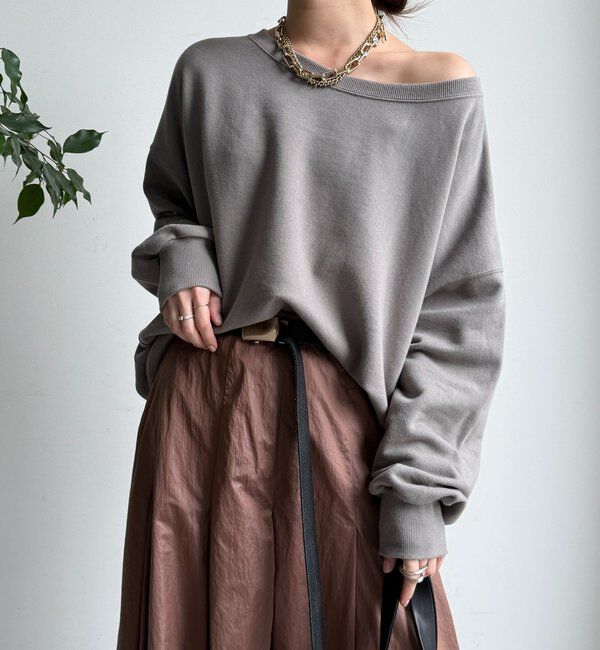  「【新色追加/毎年大人気！】裏毛スウェット」|Tシャツ・カットソー|グレージュ