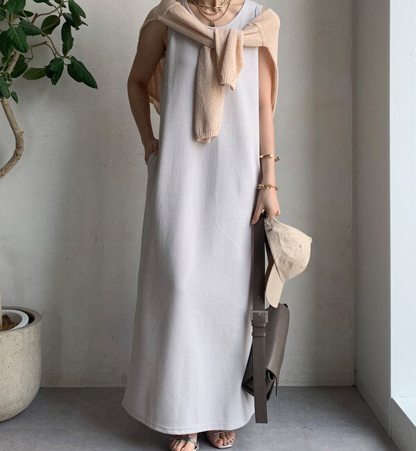  「【全骨格細見え】ブークレーダンボールタンクワンピース」|ワンピース|