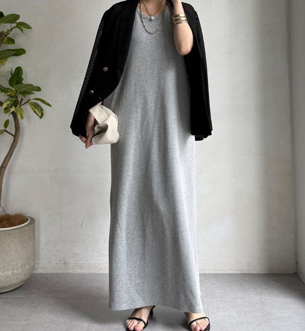  「【全骨格細見え】ブークレーダンボールタンクワンピース」|ワンピース|