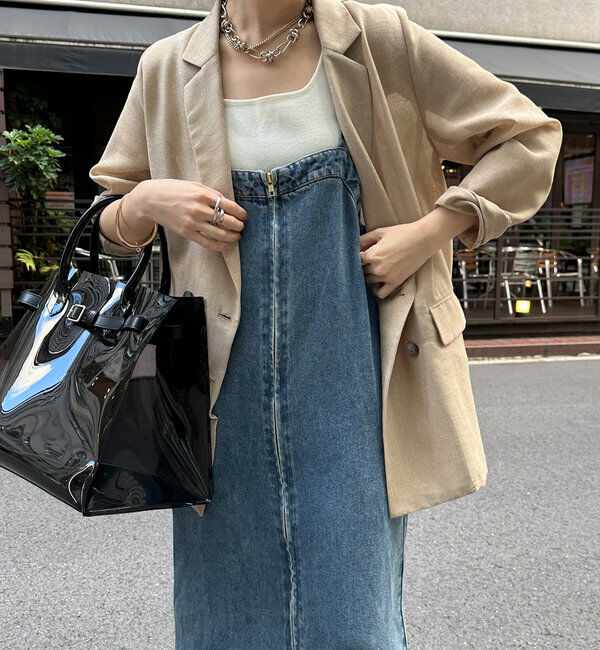  「【ウォッシャブル】シアーダブルジャケット」|テーラードジャケット|