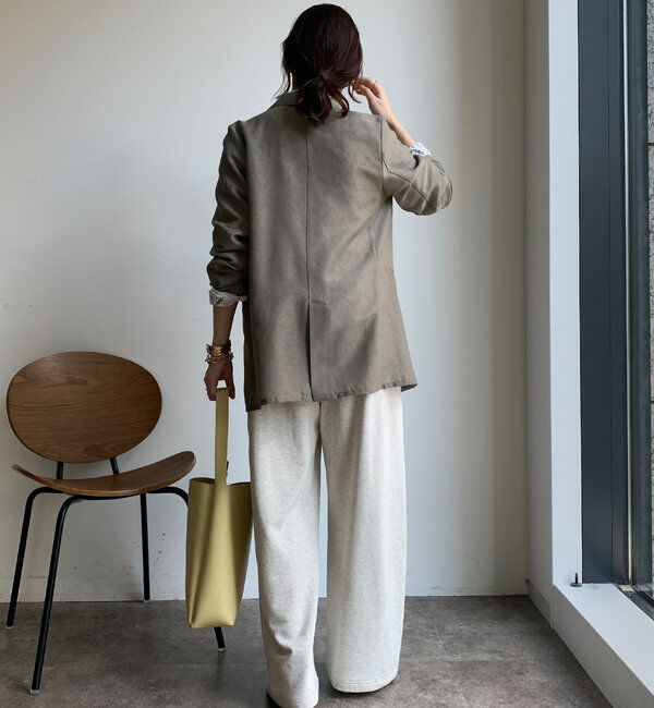  「【ウォッシャブル】シアーダブルジャケット」|テーラードジャケット|